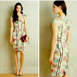 Byron Lars Beauty Mark Garden Sheath Dress